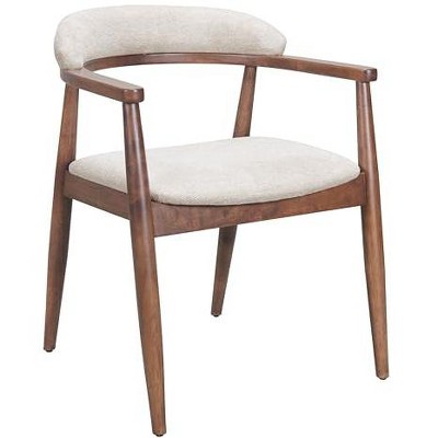 Zuo Goka Dining Chair Beige & Walnut