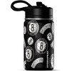 NBA Brooklyn Nets 14oz Kids Stainless Steel Water Bottle With Straw Lid and Flexible Handle - 2 of 4