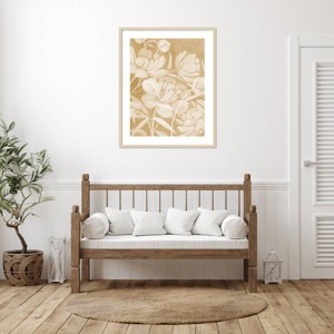 Amanti Art Neutral Peony Flowers I by Grace Popp Framed Wall Art Print - 1 of 4