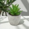 Unique Bargains Artificial Plants Mini 5-Tier Aloe in Pulp Plastic 1.97"x1.97"x3.94" 1 Pcs - 2 of 4