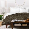 Deny Designs 2pc Twin/Twin XL Iveta Abolina Mushrooms Dark Brown Duvet Cover Bedding Set - 3 of 4