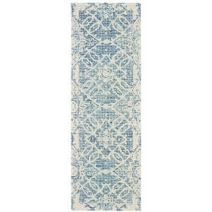 Oriental Weavers Tallavera 55603 Blue/ Ivory Indoor Area Rug - 2'6" x 8' - 1 of 4