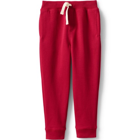 Lands' End School Uniform Kids Jogger Sweatpants - X-small - Red : Target