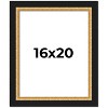 PosterPalooza | Embellished Brown Picture Frame - UV Acrylic, Foam Board Backing, Hanging Hardware - 2 of 4