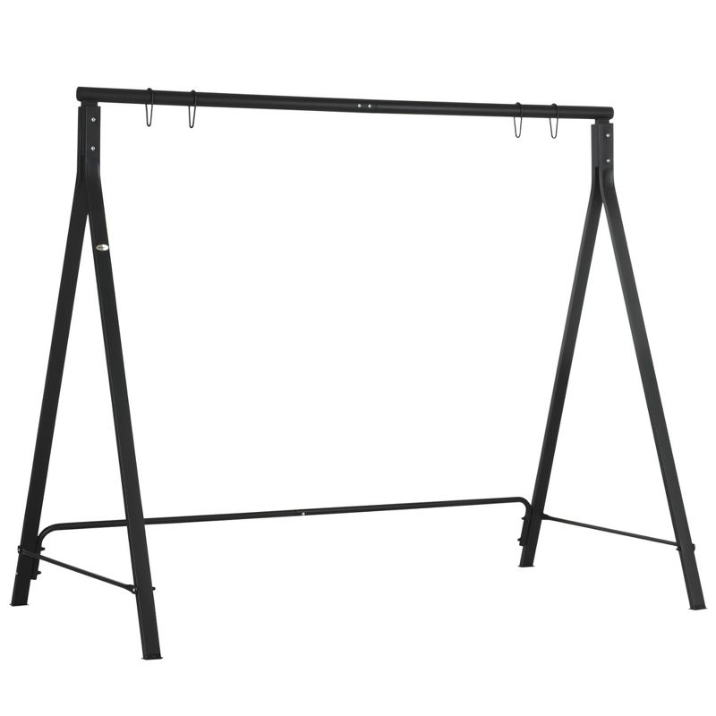 Outsunny Metal Swing Stand, Porch Swing Frame, Hanging Chair Stand Only, 528 LBS Weight Capacity, 1 of 7