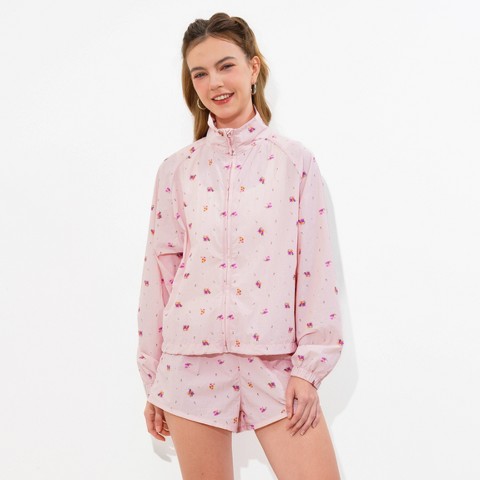 Женские куртки Wild Fable Women's Zip Track Jacket - Wild Fable™ Pink Floral M