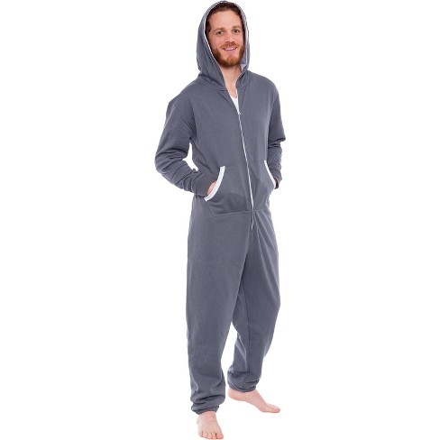 Ross Michaels - Men's One Piece Pajama Hooded Union Suit : Target