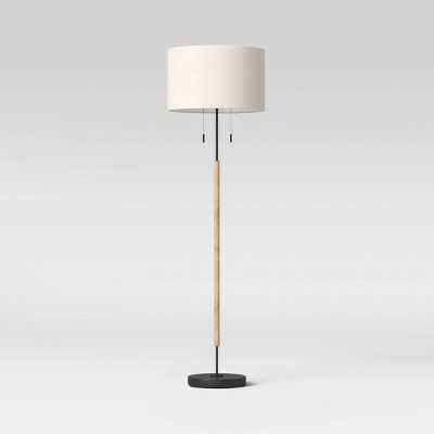 Cut off Base Floor Lamp Natural (Includes LED Light Bulb) - Threshold™