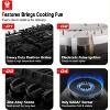GASLAND PRO GH3305EF 30-Inch 5-Burner Built-in Gas Cooktop with Griddle, NG/LPG Convertible, Black Enamel - 3 of 4