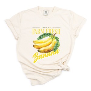 Simply Sage Market Farm Fresh Banana Watercolor Garment Dyed Tee - 1 of 4