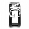 Slickblue Designer Stainless Steel Ring, Two-Tone Black with “KING” Letters, Trendy Fashion Ring, Sizes 5-13 - 3 of 4