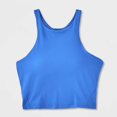 Women's Everyday Soft High Neck Cropped Support Tank Top - All In Motion™