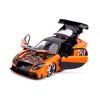 Han's Mazda RX-7 RHD (Right Hand Drive) Orange and Black "Fast & Furious" Movie 1/24 Diecast Model Car by Jada - 2 of 4