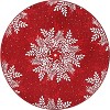 TackView Christmas Snowflake Area Rug Rug Washable Non Slip,Christmas Rugs for Living Room, Low Pile Throw Rug Carpet - 4 of 4