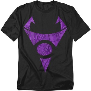 Invader Zim Irken Logo Tubed Adult T-Shirt Black Small - 1 of 4