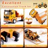 FUNFORFUN Toys Gifts for 3 4 5 6 7 Years Old Boys, Engineering Construction Vehicles Truck, Construction Toy Set with Truck Excavator Bulldozer Alloy - 2 of 4