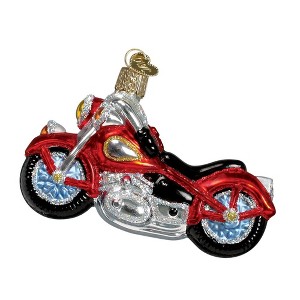 Old World Christmas Blown Glass Ornament for Christmas Tree, Motorcycle - 1 of 3
