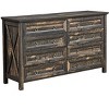 NicBex Farmhouse 8 Drawers Dresser Wood Rustic Wide Chset of Drawers Closet Organizers and Storage for Bedroom, Living Room, Hallway - 2 of 4