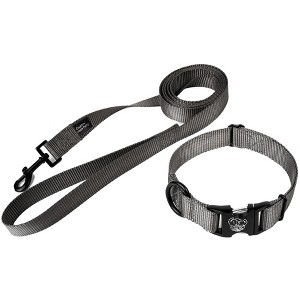 Country Brook Petz Premium Nylon Dog Collar and Leash Set for Small Medium Large Dogs - Vibrant 30+ Color Selection - 1 of 4