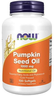 Pumpkin Oil 1000mg by Now Foods  -  100 Softgel