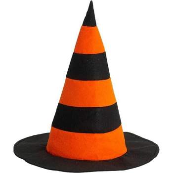 Forum Novelties Striped Witch Hat - Orange and Black Accessory