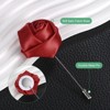 Unique Bargains Ribbon Alloy Multipurpose Use Durable Flower Lapel Pin 3.5 x 1.38 Inch  24 Pcs - 2 of 4