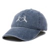 Dalix Heart of Bones Embroidered Cotton Dad Hat Adjustable Baseball Cap Womens - 4 of 4