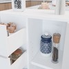 ZACHVO Modern White Storage Cabinet with 3 Drawers and 1 Door - Compact Organizer for Home - 3 of 4