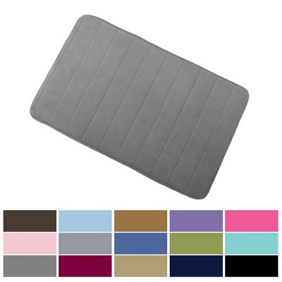 1'8"x2'8" Rectangle Indoor and Outdoor Polyurethane Floor Mat Gray - PiccoCasa