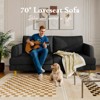 GYIIYUO 70" Loveseat Sofa Upholstered Small Couches for Bedroom, Office or Apartment - 3 of 4