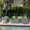 Sapphtopaz Patio Furniture Set Rattan Sectional Outdoor Chairs Porch Furniture with Rectangle Coffee Table Outdoor Sofa for Patio, Garden - 2 of 4
