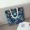 Anna-Kaci Women's Tropical Leaf Print Canvas Tote Bag - Large Capacity Casual Shoulder Bag - 2 of 4