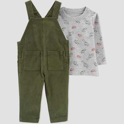 Image of Carter's Just One You® Baby Boys' Dino Top & Bottom Set - Gray 3M