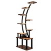 INFURNIC Planter Stands and Holders 9 Tier Tall Indoor Plant Shelf with Adjustable Lighting Modes for Home Garden, Brown, 28.3"*10.2"*63.6" - 4 of 4