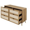 NicBex Rattan Dresser for Bedroom with 6 Drawers - 4 of 4