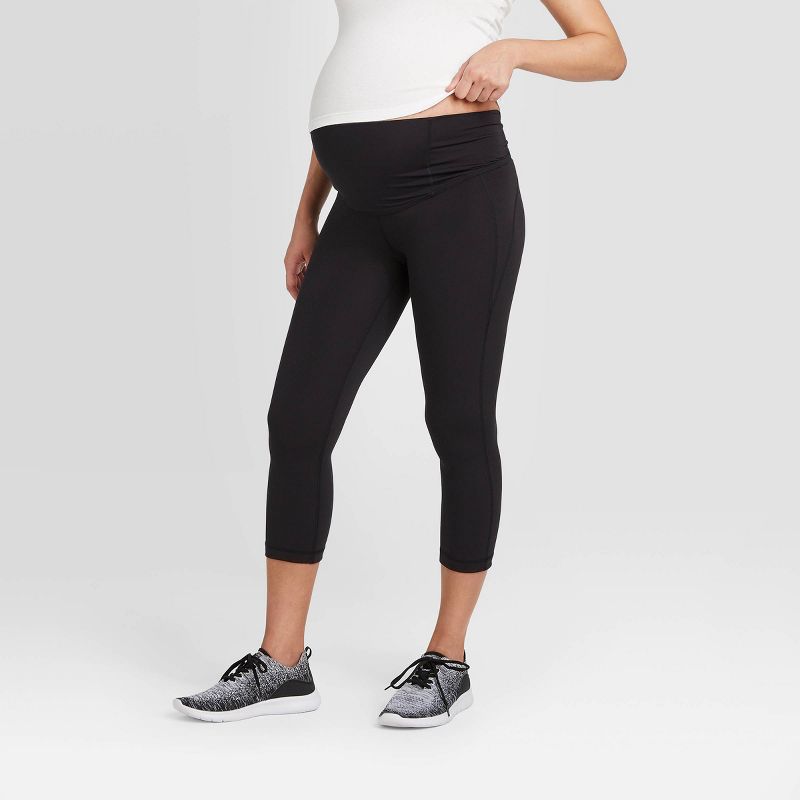 Over Belly Active Capri Maternity Pants - Isabel Maternity by Ingrid & Isabel™, 4 of 8