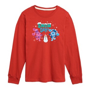 Boys' - Blue's Clues & You! - Snow Day Long Sleeve Graphic T-Shirt - 1 of 4