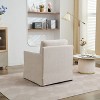CAVINAS 29.92'' Swivel Accent Chair, 360-Degree Rotating Armchair with Skirted Base and Removable Cushion - 4 of 4