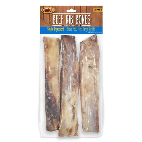 Cadet Beef Rib Bones Jerky Dog Treats 3pk 8.5oz Target