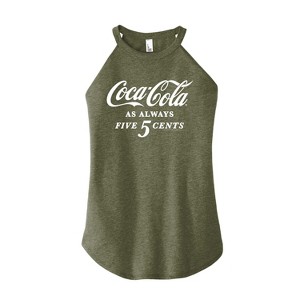 Women's - Coca-Cola - As Always Five Cents Graphic High Neck Tank - 1 of 3