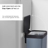 Home Zone Living 19 Gallon Large Kitchen Trash Can with Soft Close Lid, Liner-Free Stainless Steel Body, Matte Blue - 3 of 4