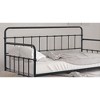 Twin Size Metal Daybed with Trundle for Bedroom - 3 of 4