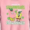 Boys' - SpongeBob Squarepants - Prone To Shenanigans And Malarkey Graphic Long Sleeve Fleece Sweatshirt - 2 of 4