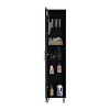 Vynxaria Laska Storage Cabinet with Single Door and Broom Hangers - 3 of 4