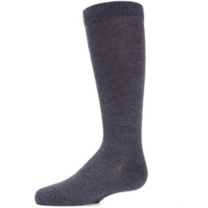 Memoi Kids' Basic Cotton Blend Knee High Socks - 1 of 2
