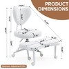 QingMoon Meditation Seating Chair, Ergonomic Cross Legged Office Chair, Adjustable Swivel Desk Chair with Lumbar Support for Yoga, Home Office - 4 of 4