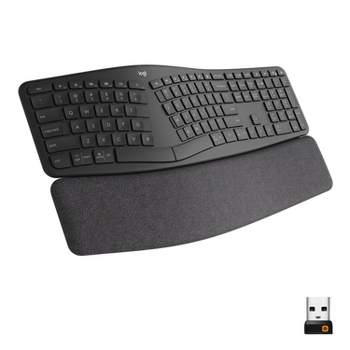 Logitech ERGO K860 Ergonomic Full-Size Wireless Scissor Keyboard with Wrist Rest - Black
