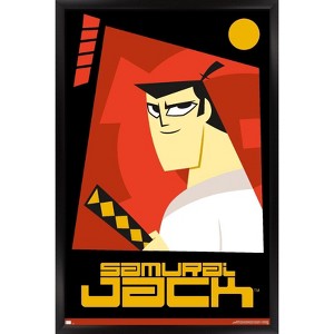 Trends International Samurai Jack - Red Framed Wall Poster Prints - 1 of 4