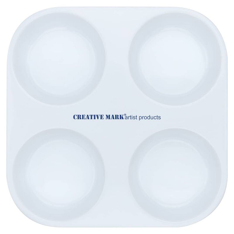 Creative Mark Plastic Muffin Paint Tray Palette - Pack of 12, Durable, Reusable, Solvent-Resistant, with Oversized Paint Wells For Students, Artists,, 5 of 7