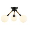 Artcraft Lighting Capilano 3 - Light Semi-Flush Mount in  Black - 3 of 4